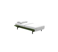 Bed Cadre de Lit 90 cm Vert Pin