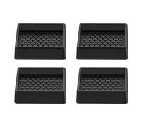 Bed Caster Cups - 4 Pack Silicone Wheel Stoppers, Anti Sliding Floor Glides, Furniture Leg Coasters, Sofa Cabinet Appliance Table Feet Pad, Hardwood Scratch Protector Usage Supply 2.3 inch Square