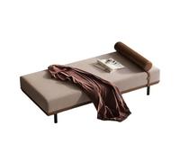 Bed End Bench with Cylindrical Pillow - Modern Accent Seat for Bedroom, Living Room, Entryway Sturdy Solid Wood Legs, Breathable Fabric(C,180x60x42cm)