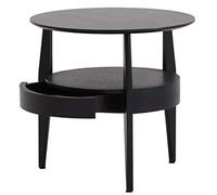 Bed End Table with Fabric Storage Drawer Pine Wooden Table for Bedroom Study and Fashion (Color : B)