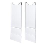 Bed Frame Stopper - 7 inches Wall Bumpers for Furniture Protection, Sofa Safe with Anti-Collision Function, Couch Spacers for Household Hotel Apartment Dorm, Acrylic Transparent
