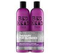 Bed Head by Tigi Dumb Blonde Shampooing et après-shampooing pour cheveux blonds, lot de 2 x 750 ml
