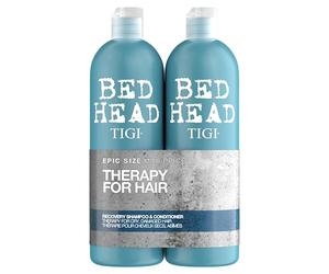 Bed Head by TIGI - Pack shampooing et après-shampooing - Soin réparateur cheveux professionnel - Cheveux secs et abîmés - 2x750 ml