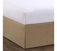 Bed Maker’s Never Lift Your Mattress Cache-sommier Enveloppant, Style Classique, Entretien Facile, Infroissable, Chute Traditionnelle de 35,6 cm, pour lit Double, Moka