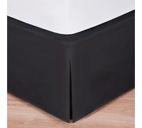 Bed Maker’s Never Lift Your Mattress Cache-sommier Enveloppant, Style Classique, Entretien Facile, Infroissable, Chute Traditionnelle de 35,6 cm, pour lit Queen Size, Noir