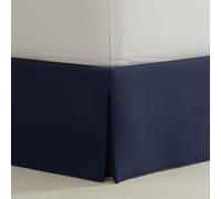 Bed Maker’s Never Lift Your Mattress Cache-sommier Enveloppant, Style Classique, Entretien Facile, Infroissable, Chute Traditionnelle de 35,6 cm, pour lit Simple, Bleu Marine