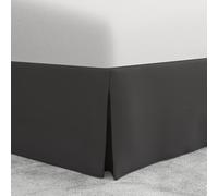 Bed Maker's Never Lift Your Mattress Cache-sommier Enveloppant en Microfibre, Style sur Mesure, Longueur de Chute Classique de 35,6 cm, très Grand lit, Gris