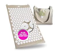 Bed of Nails Original ECO Acupression Tapis avec 8,820 Pointes, Acupuncture Tapis pour Dos Soulagement Douleur, Augmenté Énergie, Relaxation, Transport Sac, Taille 74 x 42 x 2 cm
