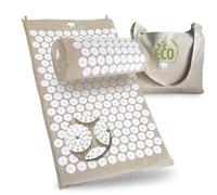 Bed of Nails Original ECO Acupression Tapis et Oreiller Ensemble avec 10,962 Pression Pointes pour Dos Soulagement Douleur, Augmenté Énergie, Relaxation, Bien-Être Cadeaux, Transport Sac