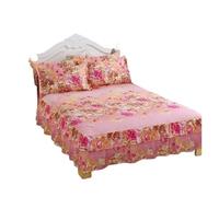 Bed Skirt Jupe de lit imprimée, Housse Matelas antidérapante, Protection Douce for la Peau, Jupe Chambre à Coucher, Drap, décoration literie(Wumeihuawang,1pc 180x220cm)