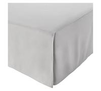 Bed Skirt Jupe de lit plissée sur Mesure Style élégant au Centre et en Coin avec Couvre-lit à Plateforme 14 Pouces Hauteur(Light Grey,Full 120x200x35cm)