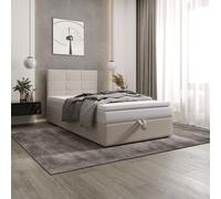 BEDANTE Lit boxspring DUO 2 100x200 Cosmic 10, Lit coffre de lit, Lit simple, Lit d'hôtel, Topper, Matelas, Lit boxspring, Coffre de lit