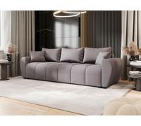 BEDANTE SOFA MOLISA avec fonction sommeil COSMIC 160 Gris Canapé avec coffre de rangement Canapé salon Canapé-lit Coffre de rangement Canapé-lit