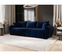 BEDANTE SOFA MOLISA avec fonction sommeil ITAKA 11 bleu foncé Canapé avec coffre de rangement Canapé salon Canapé-lit Coffre de rangement Canapé-lit