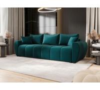 BEDANTE SOFA MOLISA avec fonction sommeil ITAKA 39 turquoise Canapé avec coffre de rangement Canapé salon Canapé-lit Coffre de rangement Canapé-lit