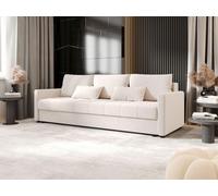 BEDANTE SOFA MOS avec fonction sommeil ITAKA 16 crème Canapé avec coffre de rangement Canapé salon Canapé-lit Coffre de rangement Canapé-lit