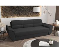 BEDANTE SOFA REBI BIS avec fonction sommeil RAINBOW 27 Gris avec coffre de rangement Canapé salon Canapé-lit Coffre de rangement Canapé-lit
