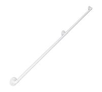 BEdaw Main Courante Blanche Pour Escaliers Rampe D'Escalier En Métal En Fer Forgé Kit de Main Courante D'Escalier Intérieur Et Extérieur Avec Supports Muraux Accoudoir Garde-Corps Main Courante/120C