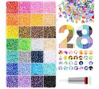 Bedazzling Kits, 30 000 pièces de strass en résine pour éblouir avec 28 couleurs et dos plat, kit avec 10 ml de colle pour bricolage, chaussures, vêtements, ongles, 0, 3 cm