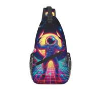 Bedbliss Sac à dos à bandoulière - Sac à dos à bandoulière - Sac de poitrine - Sac de sport - Voyage -, Street Dance Astronaute 8, 19x9x39cm