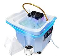 BEDCKCC Head Spa Japonais équipement De Spa pour La Tête, Réservoir d'eau De 60 litres Bassin De Shampooing De Circulation, Fonction De Fumigation Et Luminothérapie
