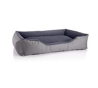 BedDog Chien/Chat Panier Teddy S à XXXL, 14 Couleurs au Choix, en Cordura & Microfibre Velours, lit de Chien Lavable, Coussin de Chien, pour l''intérieur et l''extérieur, Taille XXXL, Gris/Gris'