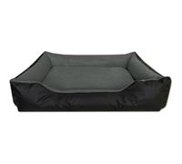 BedDog LUPI lit pour chien, Panier corbeille, coussin de chien [XXL env. 120x85cm, THE-ROCK (noir/gris)]