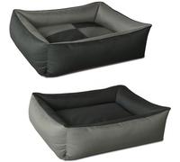 BedDog Max Quattro 2en1, Anthracite/Gris, XXXL env. 150x110 cm,Panier Corbeille, lit pour Chien, Coussin de Chien