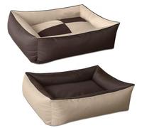 BedDog Max Quattro 2en1, Beige/Brun, M env. 70x55 cm,Panier Corbeille, lit pour Chien, Coussin de Chien