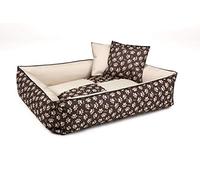BedDog Max Quattro 2en1, Beige/Brun, XL env. 100x85 cm,Panier Corbeille, lit pour Chien, Coussin de Chien