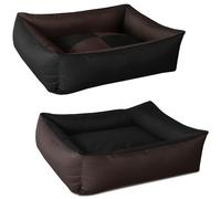 BedDog Max Quattro 2en1, Noir/Brun, XXXL env. 150x110 cm,Panier Corbeille, lit pour Chien, Coussin de Chien