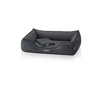 BedDog Premium lit orthopédique pour Chien Buffy Coussin en Mémoire de Forme, Similicuir, Polaire Bonus - Anthracite(Anthracite)
