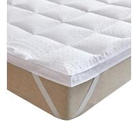 Bedecor Surmatelas 160x190 cm Couvre Matelas en Microfibre,Antidérapant,Convient également pour Les Lits Boxspring et Les Matelas à Eau