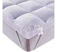 Bedecor Surmatelas 160x200 cm Couvre Matelas en Microfibre,Antidérapant,Convient également pour Les Lits Boxspring et Les Matelas à Eau