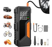 bedee Compresseur à Air Portatif,150PSI Gonfleur Pneus Voiture sans Fil, Puissant Compresseur à Air Portatif avec Lumière LED, Mini Gonfleur Electrique Compresseur pour Voiture/Moto/Vélo/Balle