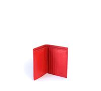 BEDETTI Élégant portefeuille pour homme en cuir avec ouverture à livre et porte-cartes intégré, rouge, Altezza 11 cm, Larghezza 9 cm, Profondità 2 cm., Classique, élégant