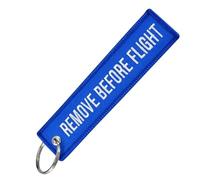 BedEuu 1 porte-clés aviation en gros avec inscription « Do Not Pull Danger Remove Before Flight » - Broderie des deux côtés - Accessoires pour clés de voiture, Modèle 22, 13 cm