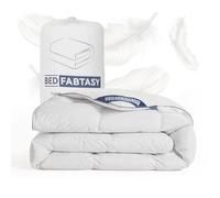BedFabtasy Couette d'été de qualité supérieure 200 x 200 cm - Couette d'été légère 200 x 200 cm avec duvet et plumes d'oie de qualité supérieure - 100 % coton bio silencieux - Certifié Öko-TEX 100