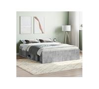 Cadre de Lit Adulte Sommier à Lattes Meuble de Chambre Maison Intérieur vidaXL