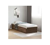 Cadre de Lit Adulte Meuble Chambre Intérieur Maison Bois d'Ingénierie vidaXL