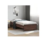 vidaXL Cadre de lit sans matelas chêne marron 90x190 cm