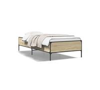 Vidaxl Cadre De Lit Sans Matelas Chêne Sonoma 75x190 Cm Multicolore