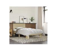 vidaXL Cadre de lit sans Matelas chêne Sonoma 75x190 cm