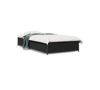 vidaXL Cadre de lit sans matelas noir 100x200 cm