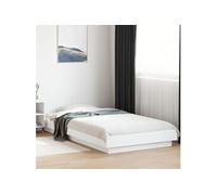 Vidaxl Cadre De Lit Sans Matelas Blanc 90x200 Cm Blanc