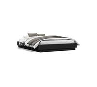 vidaXL Bedframe bewerkt hout zwart 120x190 cm3209885 Noir G