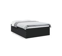 Vidaxl Cadre De Lit Sans Matelas Noir 140x200 Cm Marron