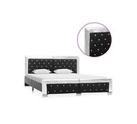 Bedframe kunstleer zwart 160x200 cm286797