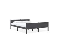 Bedframe massief grenenhout grijs 120x200 cm322126