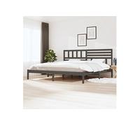 Cadre de Lit Bois de Pin Massif 140x200cm Adulte Sommier Double Chambre vidaXL